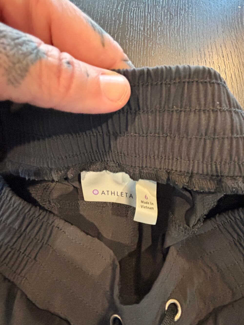 Athleta Prima Capri Slate Gray Jogger Ruched Ankle Crop